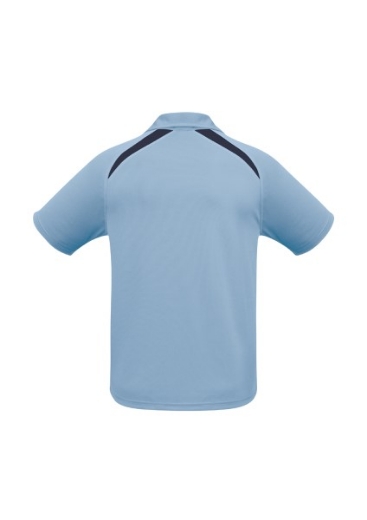 Picture of Biz Collection Mens Splice Polo Shirt 100% Bizcool Breathable Polyester Mesh Knit